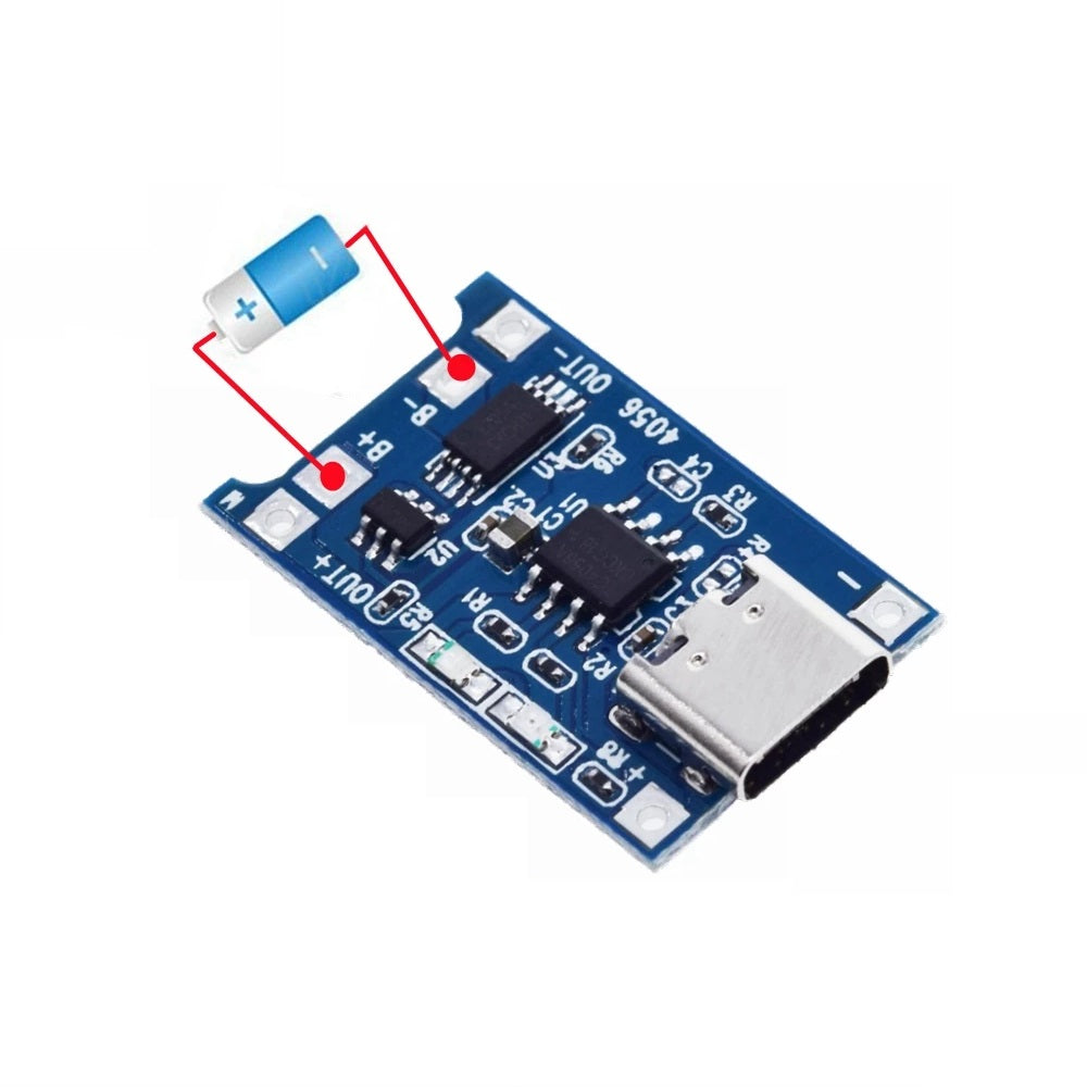 TP4056 Battery Charging Module – with Protection – For Li-ion Battery