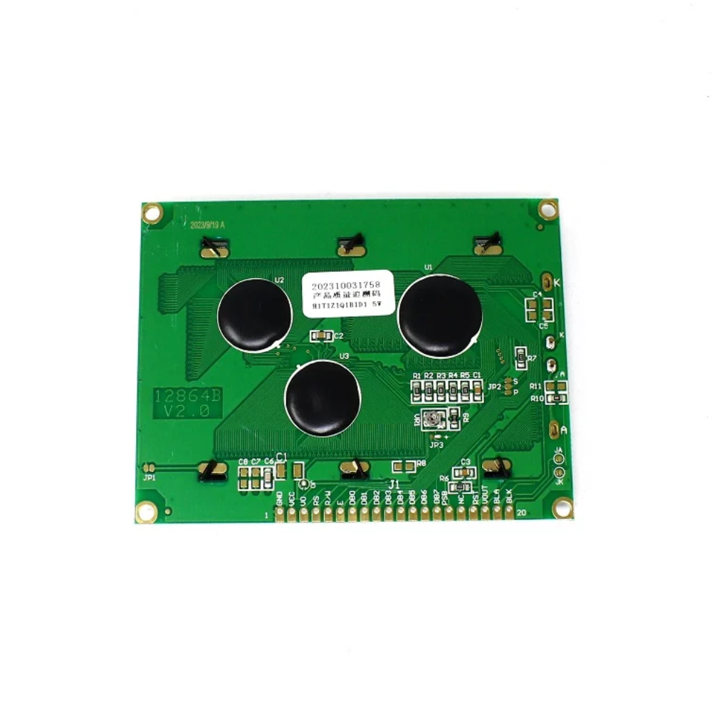 128x64 Yellow/Green Graphic LCD display module (JHD12864E)