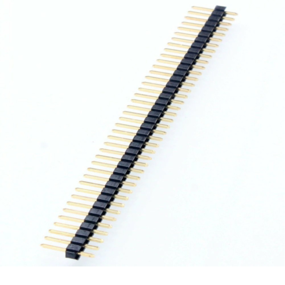 Header Pins 40×1 with 2.54mm Pitch (Yellow Gold)