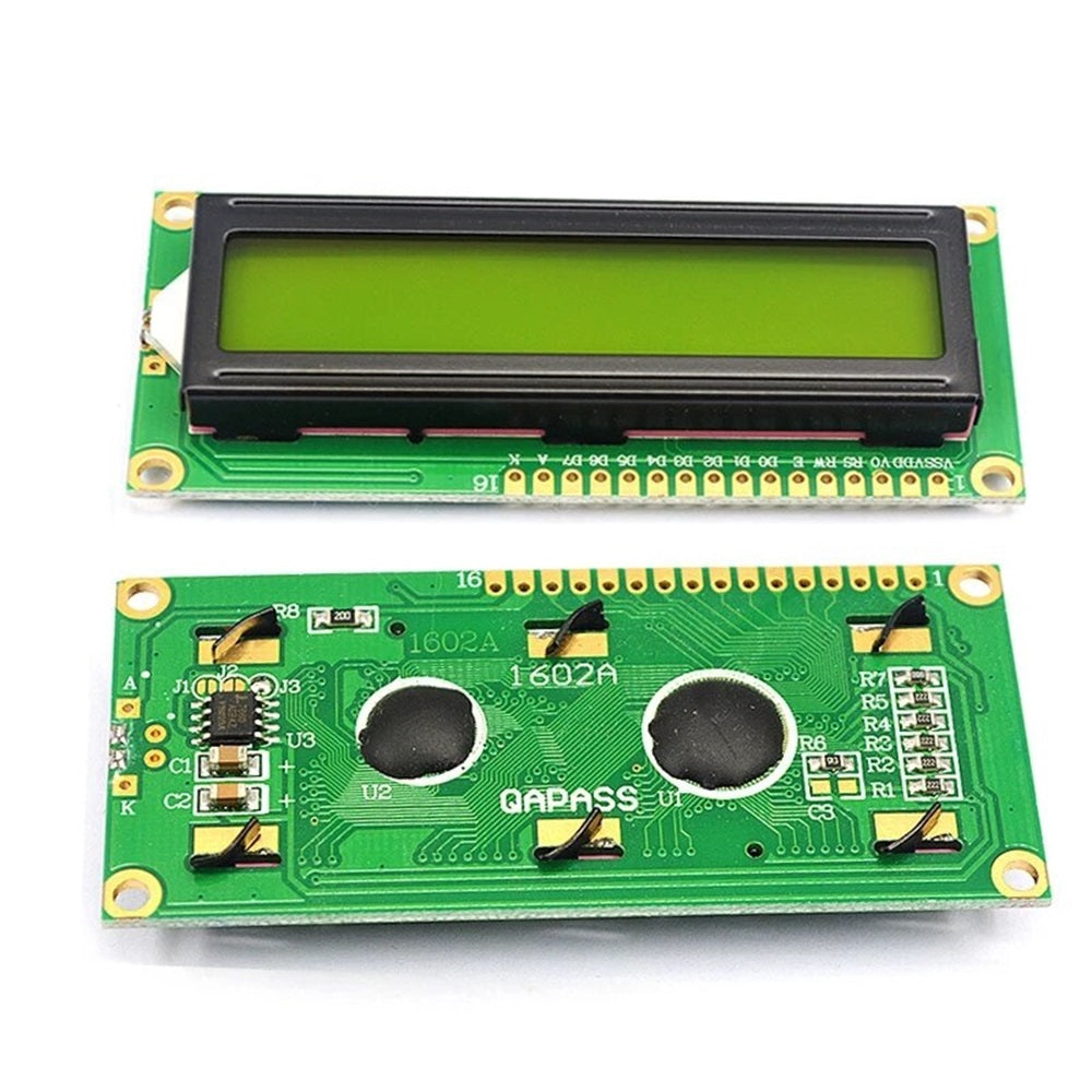 LCD1602 (16x2) Blue/Yellow Backlight – ControllersTech®