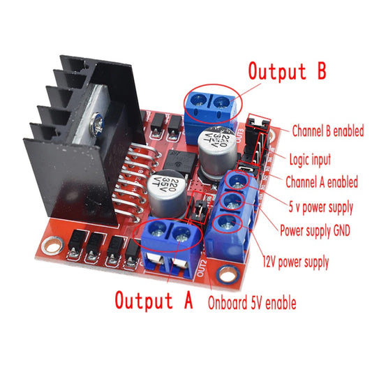 L298N Dual H Bridge Motor Drive Controller