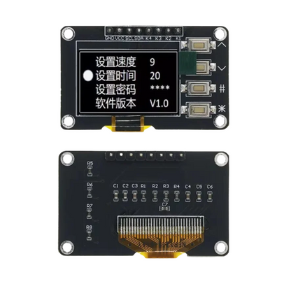 0.96-Inch I2C OLED Display Module – SSD1315, 128×64, Yellow & Blue, 3.3V/5V
