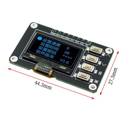 0.96-Inch I2C OLED Display Module – SSD1315, 128×64, Yellow & Blue, 3.3V/5V