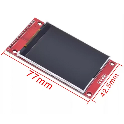 2.4-Inch TFT LCD Display Module with ILI9341 Driver and XPT2046 Touchscreen – 240×320, SPI, 3.3V–5V