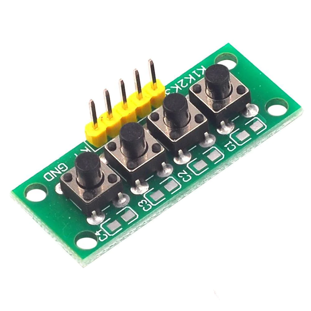 4-Key Push Button Switch Module – ControllersTech®