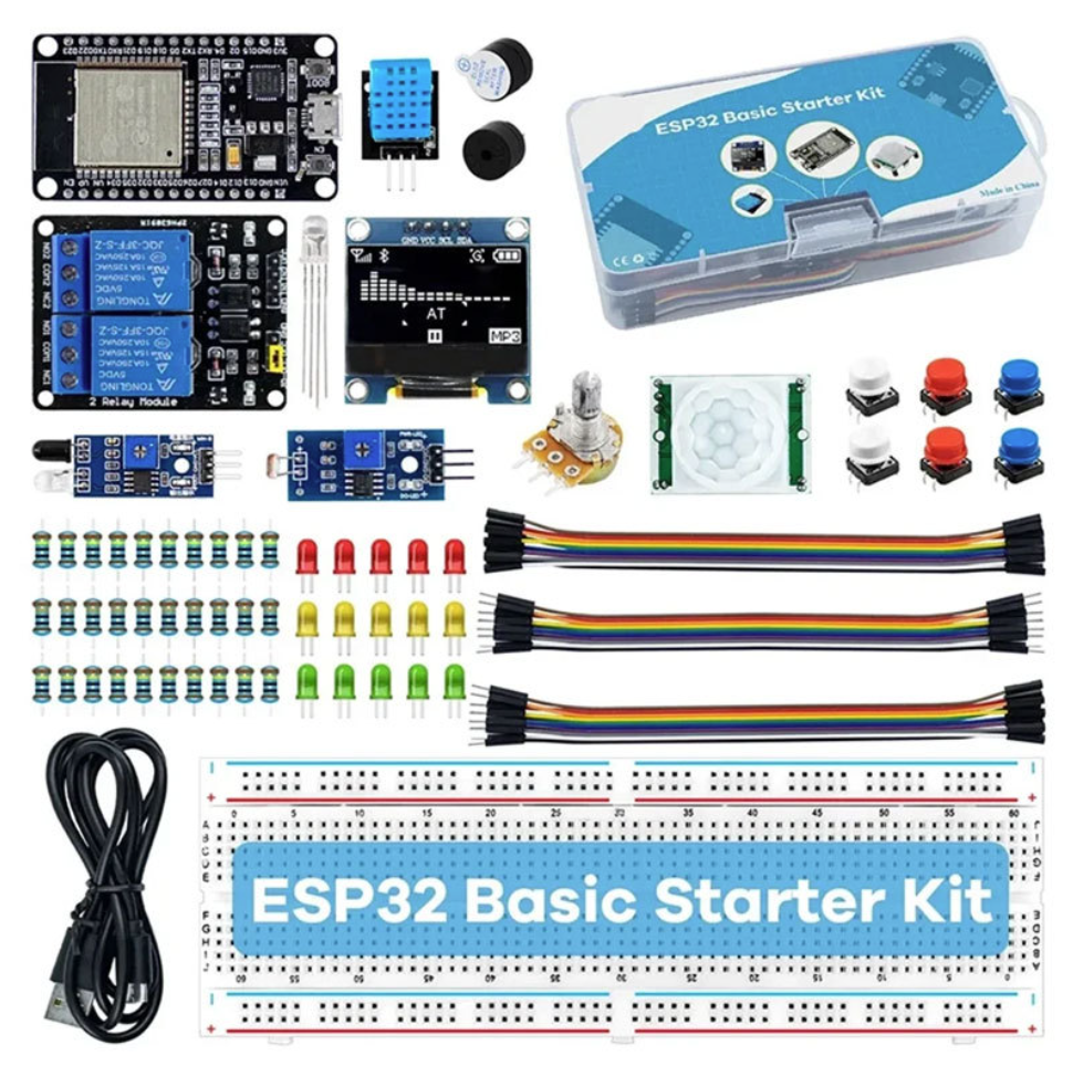 ESP32 Starter Kit – Complete IoT Development Bundle with ESP-32S WiFi/Bluetooth Board