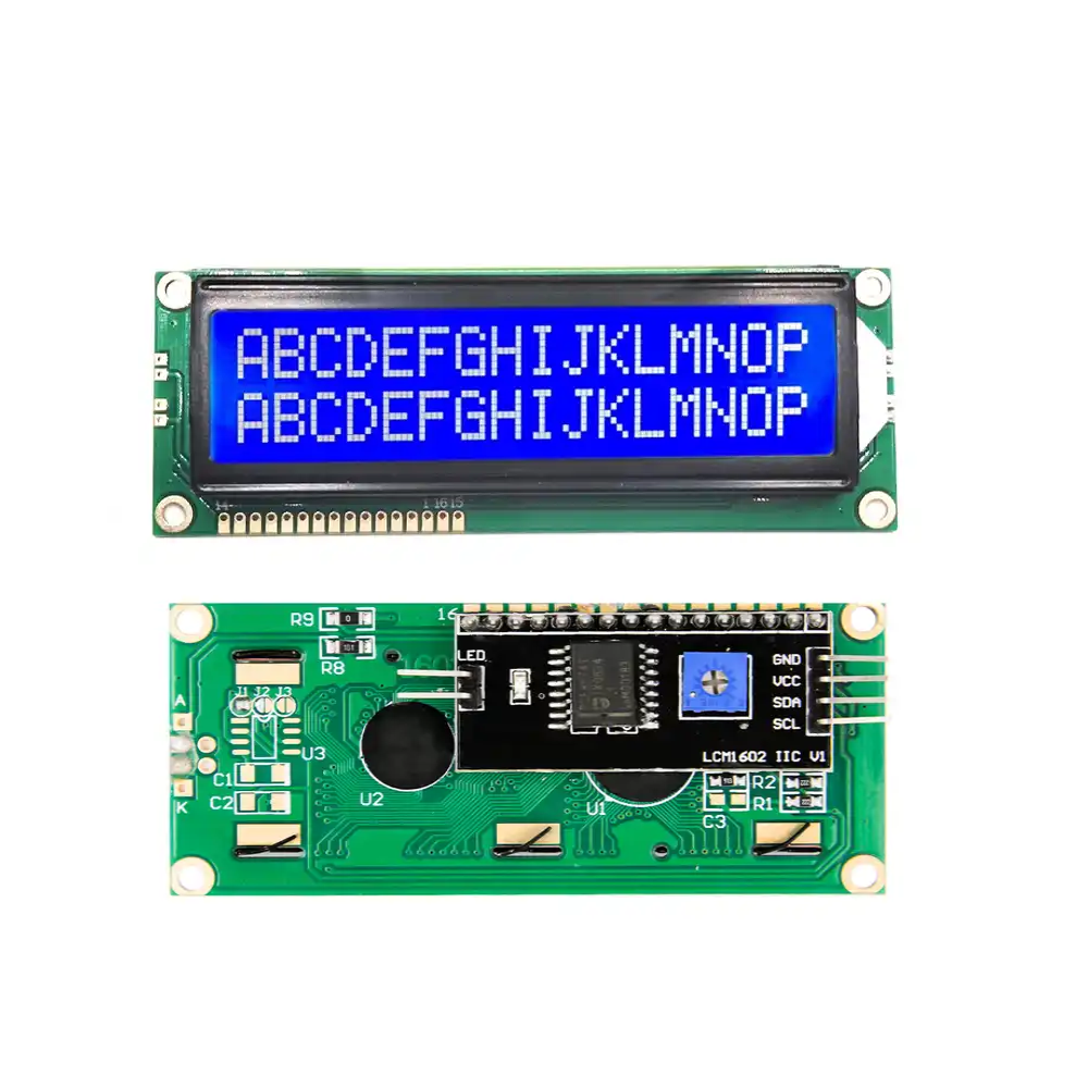 lcd1602-i2c-lcd-display-module-16x2-karakter-lcd-pcf-85... LCD 16x2 display with attached PCF8574 (I2C Module) – ControllersTech®