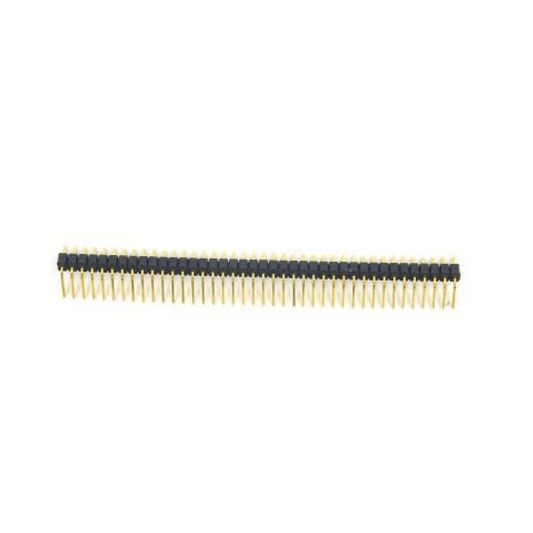 Header Pins 40×1 Right Angle with 2.54mm Pitch (Yellow Gold)