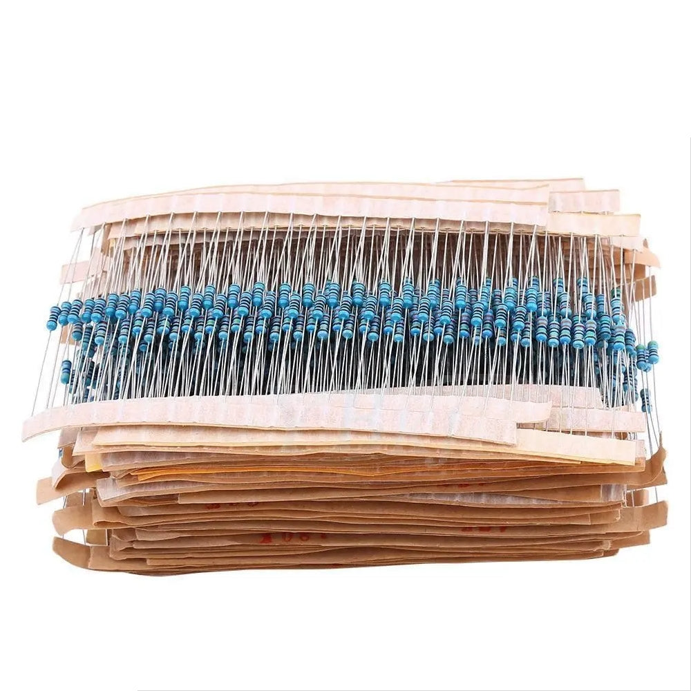 64 resistance values 1/4W 1% 1280PCS 1ohm-10Mohm Metal film resistor Resistors Assortment kit