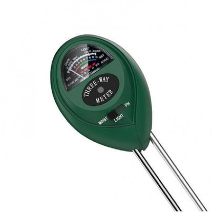 3 Way Soil Meter For Moisture, Light Intensity and pH Testing