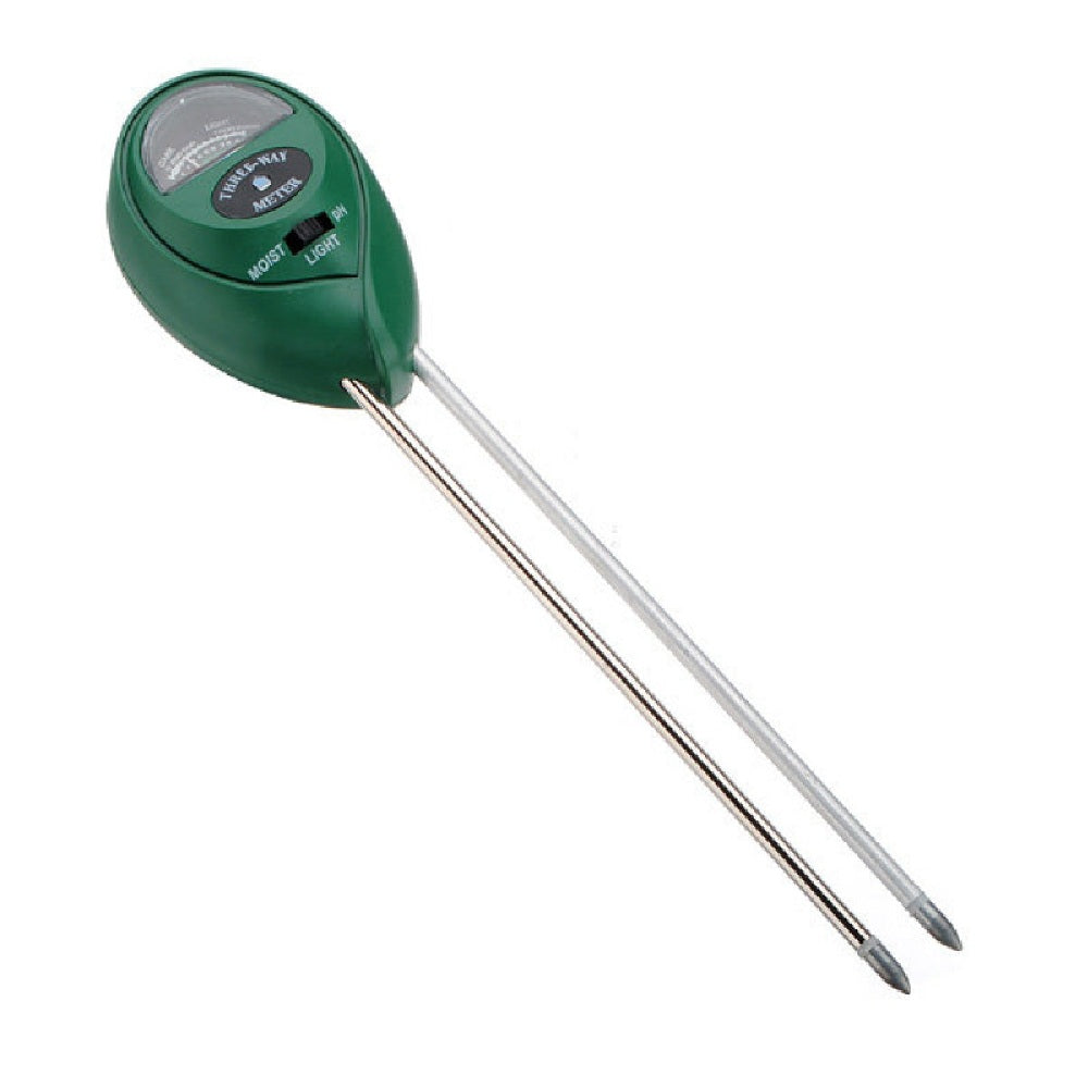 3 Way Soil Meter For Moisture, Light Intensity and pH Testing