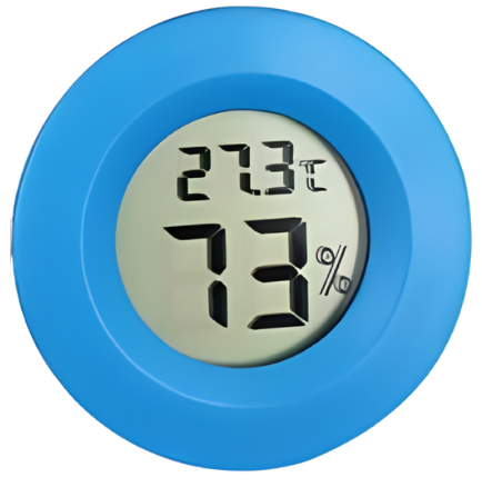 Mini Round LCD Thermometer Hygrometer — Indoor Outdoor Temperature Humidity Monitor