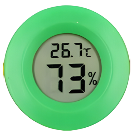 Mini Round LCD Thermometer Hygrometer — Indoor Outdoor Temperature Humidity Monitor