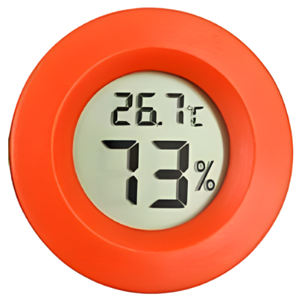 Mini Round LCD Thermometer Hygrometer — Indoor Outdoor Temperature Humidity Monitor