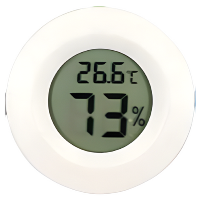 Mini Round LCD Thermometer Hygrometer — Indoor Outdoor Temperature Humidity Monitor