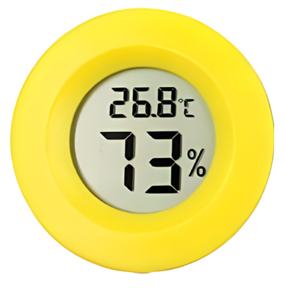 Mini Round LCD Thermometer Hygrometer — Indoor Outdoor Temperature Humidity Monitor